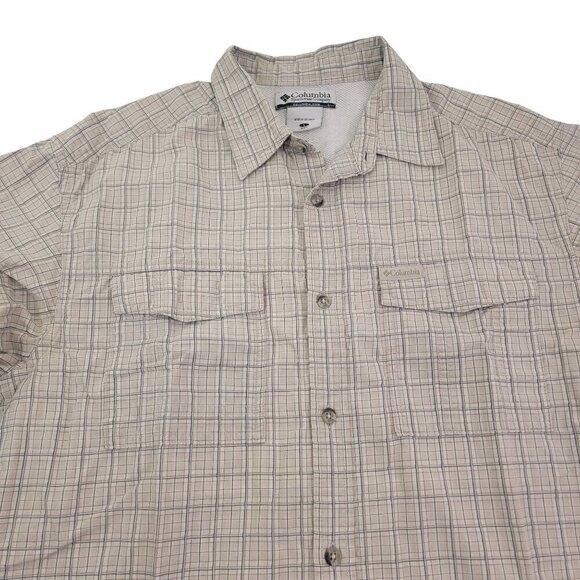 Columbia Omni-Shade Outdoor Fishing Short Sleeve Button Down Shirt – Size Large - Picture 4 of 15